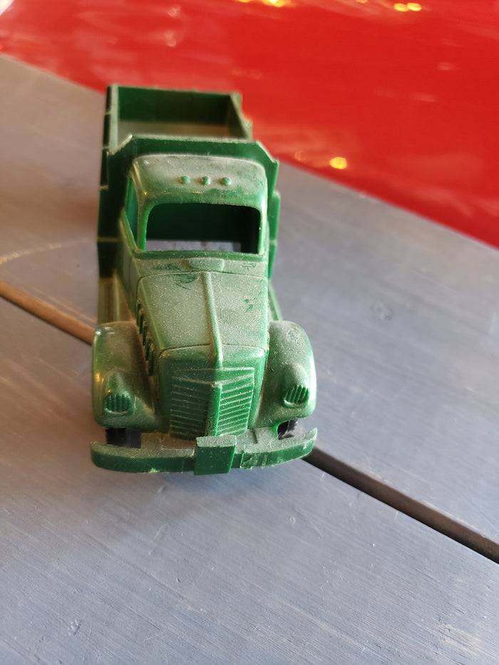 1950s green plastic toy truck