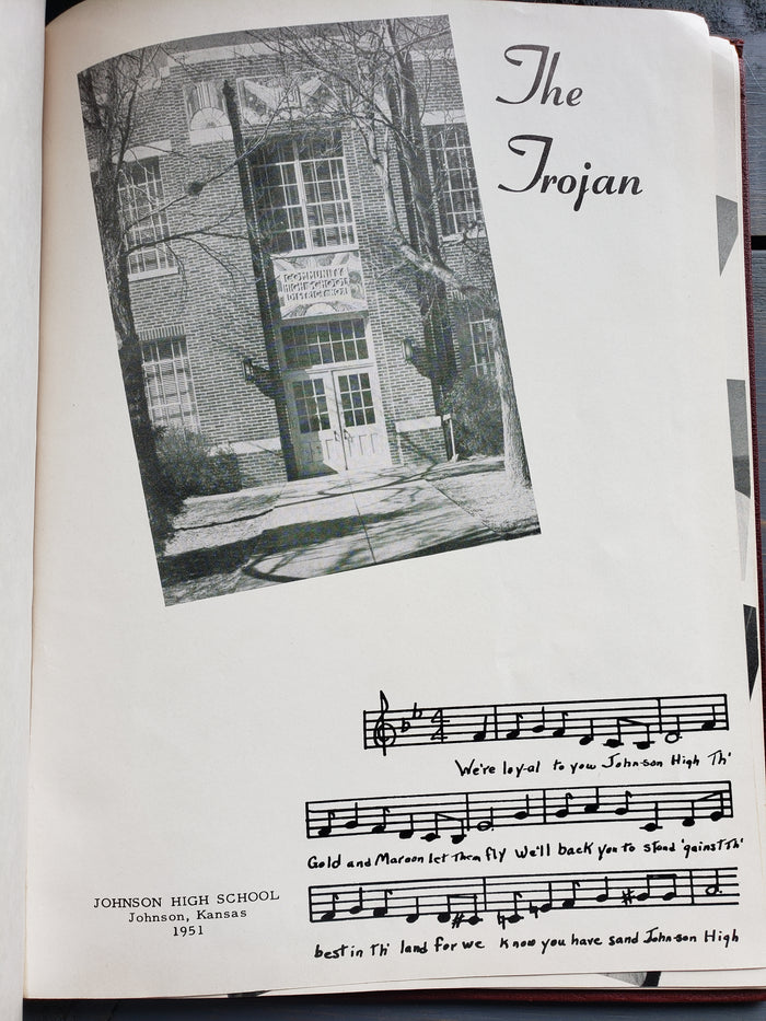 1951 Johnson High School Yearbook, Johnson, Kansas