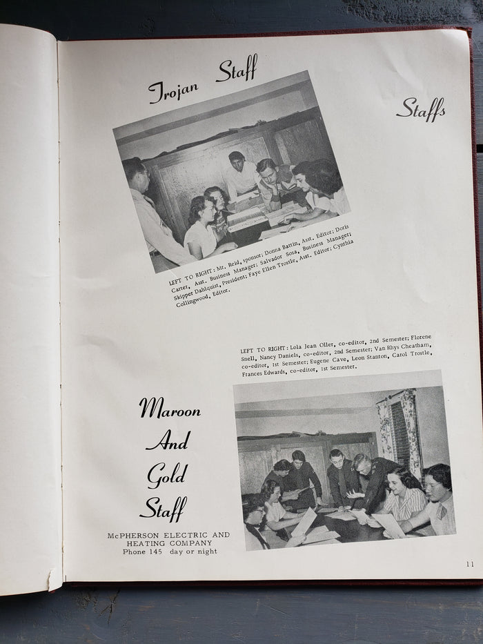 1951 Johnson High School Yearbook, Johnson, Kansas