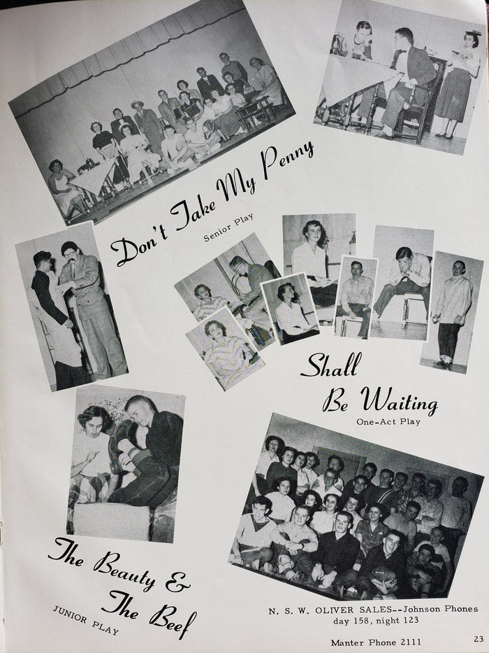 1951 Johnson High School Yearbook, Johnson, Kansas