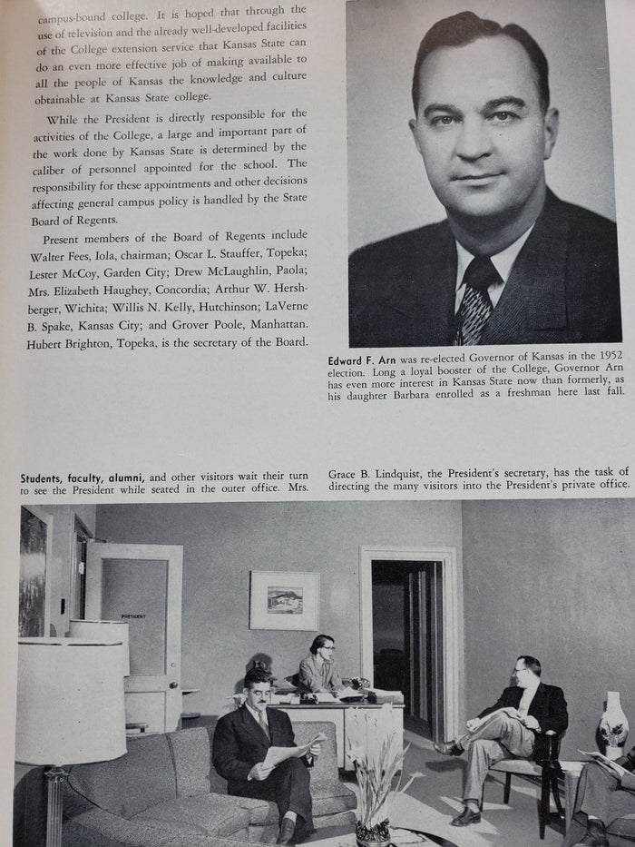 1953 Kansas State College yearbook "Royal Purple"