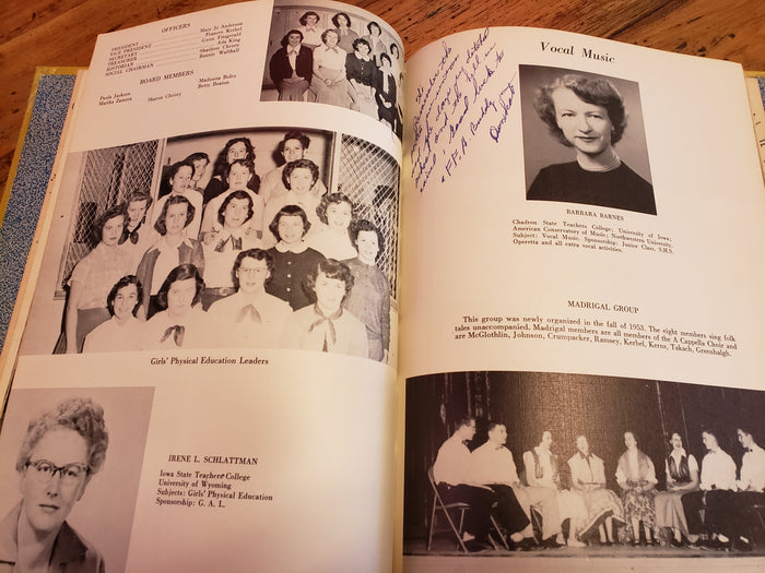 1954 Sheridan High School Yearbook