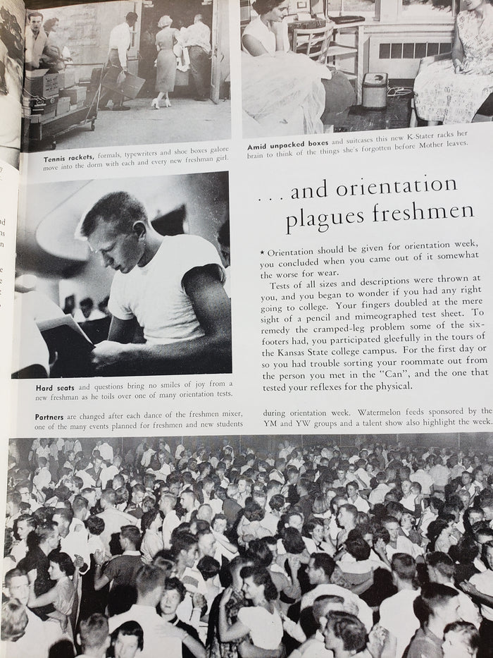1955 Kansas State College yearbook "Royal Purple"