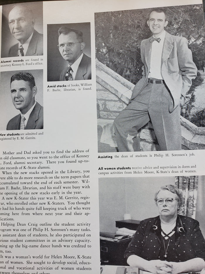 1955 Kansas State College yearbook "Royal Purple"