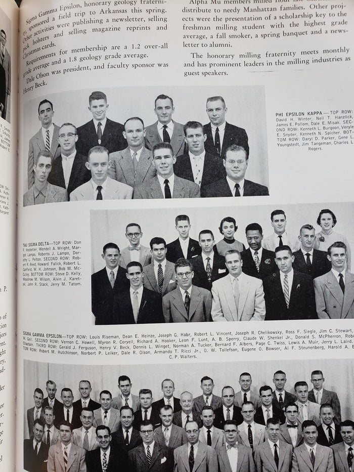 1955 Kansas State College yearbook "Royal Purple"