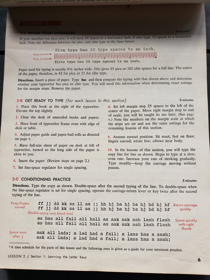 1962 20th Century Typewriting Eighth Edition