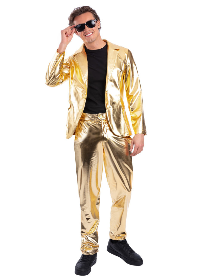 24 Carat Gold Jacket, Metallic Gold