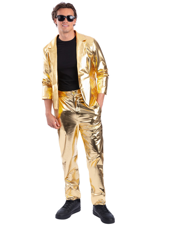 24 Carat Gold Jacket, Metallic Gold
