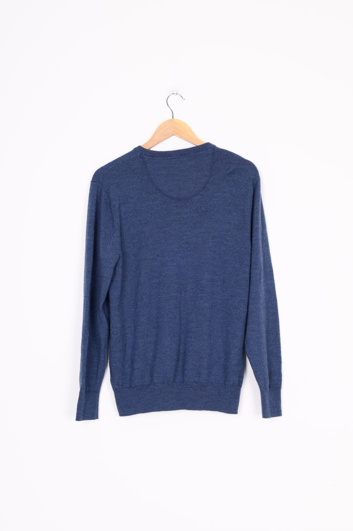 3 Wise Men Mens Blue Jumper Size M