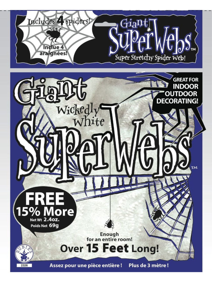 60 gram White Spiderwebs