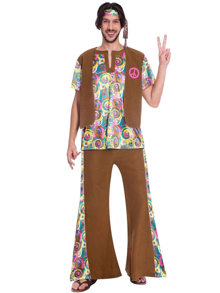 60s Psychedelic Hippy Man Costume