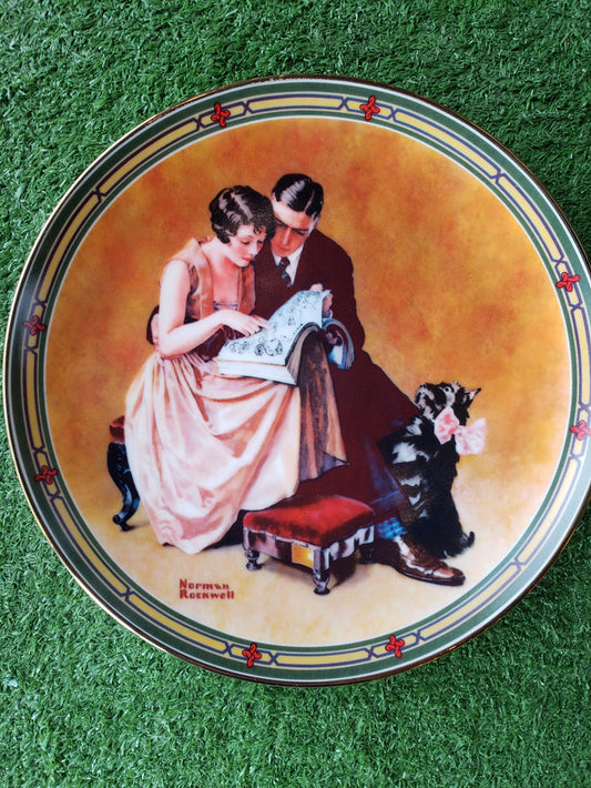 A Couple's Commitment plate by Norman Rockwell