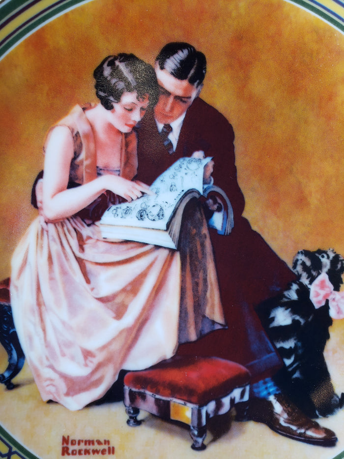 A Couple's Commitment plate by Norman Rockwell