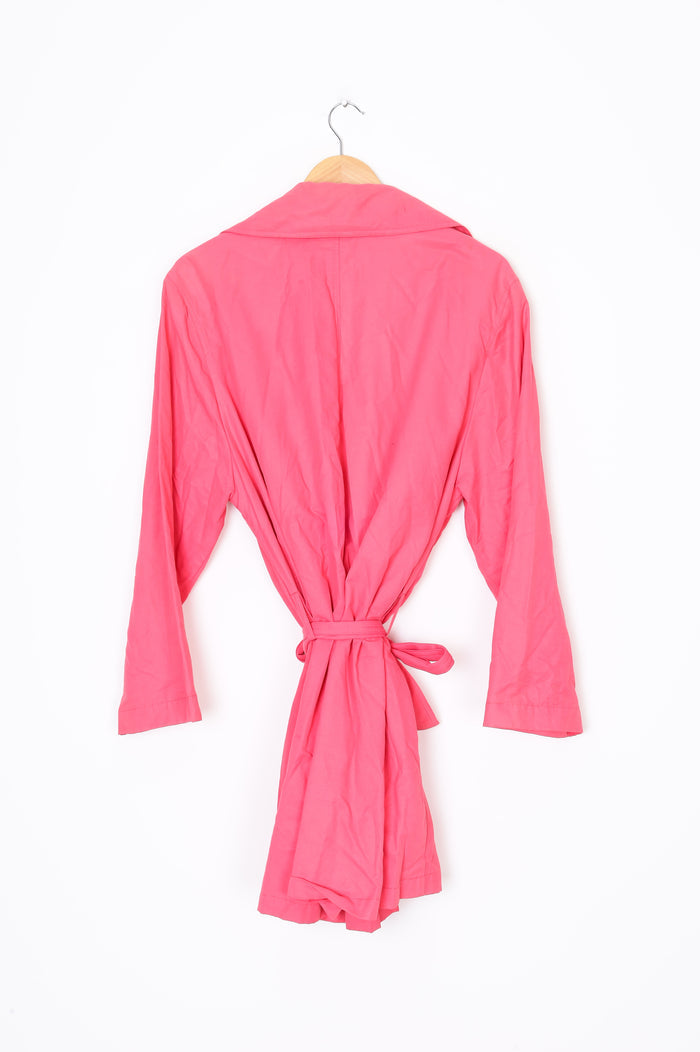 A La Fois Womens Pink Coat Size 40