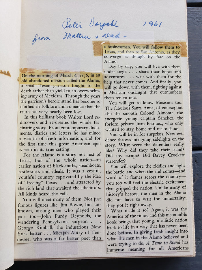 A Time To Stand by Walter Lord (first edition 1961)