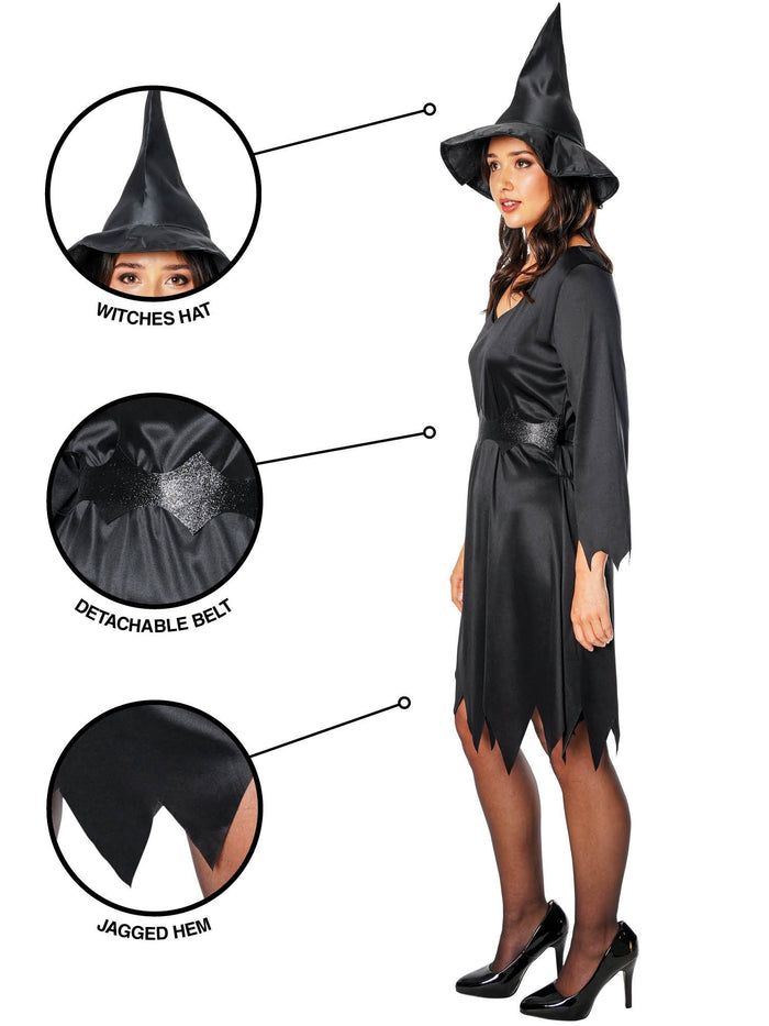 Adult Black Witch Costume