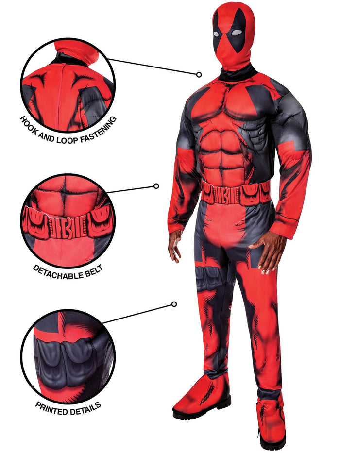 Adult Deluxe Deadpool Costume From Marvel
