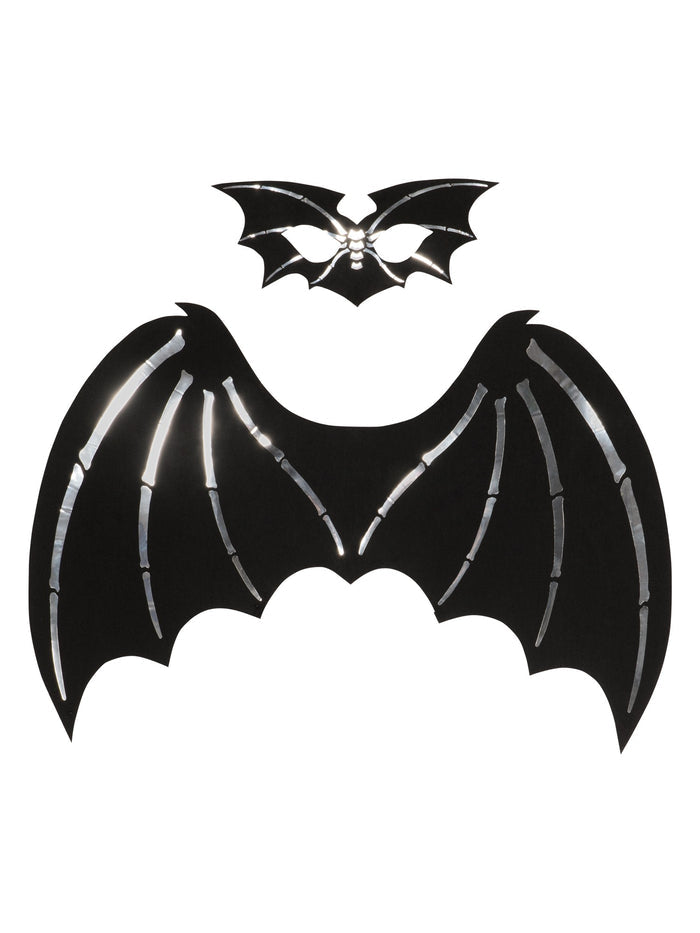 Adult Felt Skeleton Wings And Mask