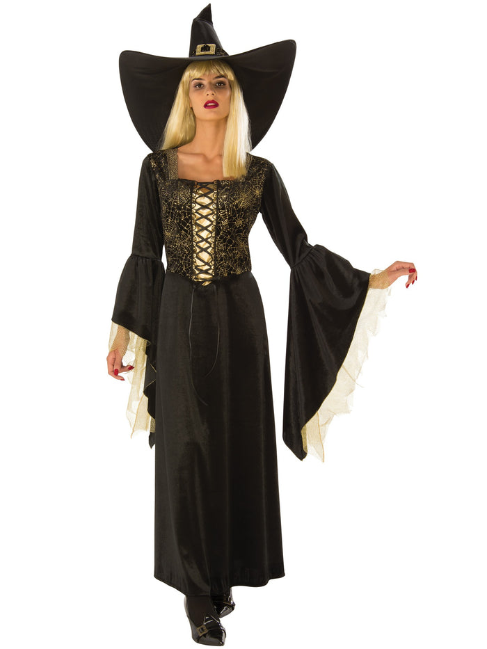 Adult Golden Web Witch Costume