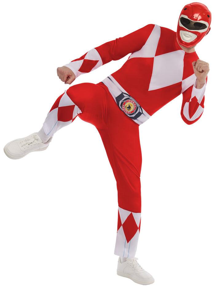 Adult Mighty Morphin Red Power Ranger Costume