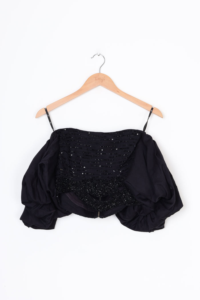 Aje. Womens Black Top Size 10