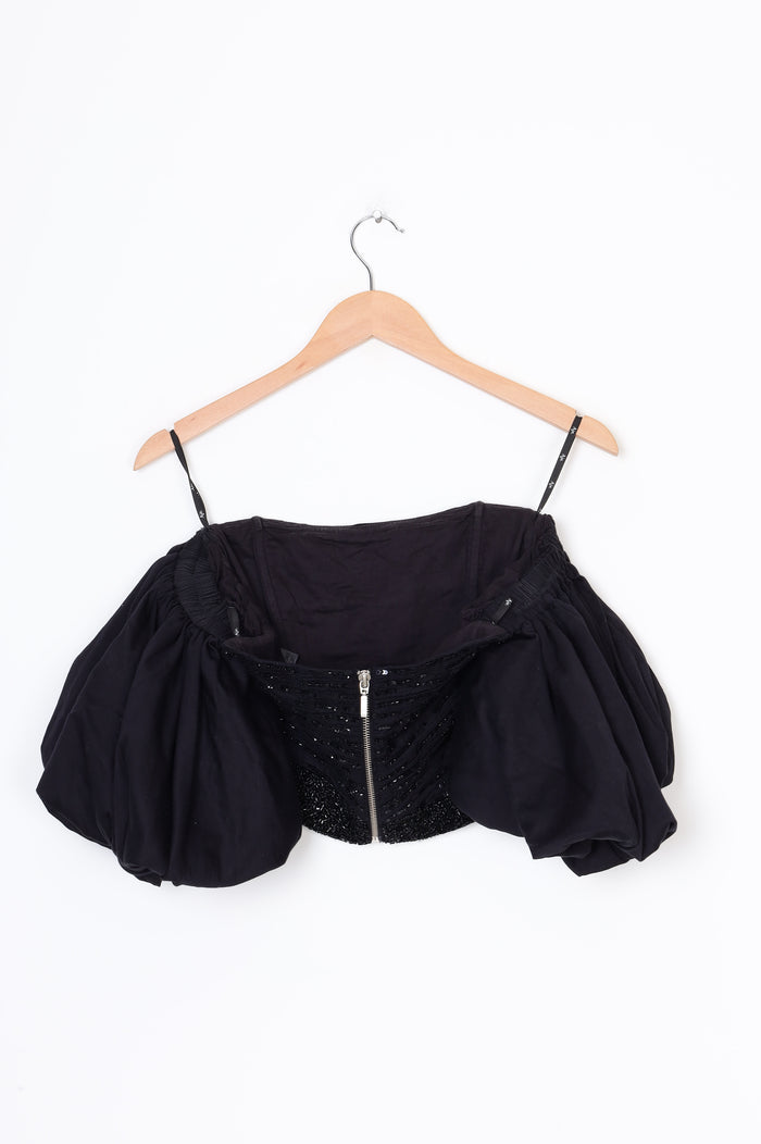Aje. Womens Black Top Size 10