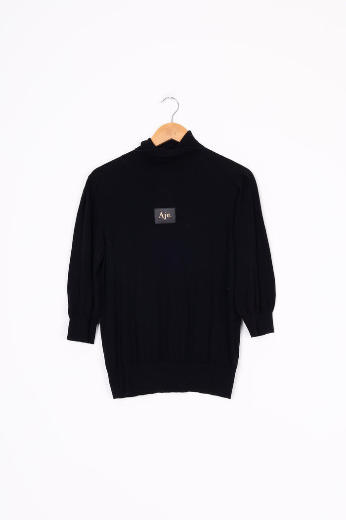 Aje Womens Black Top Size S