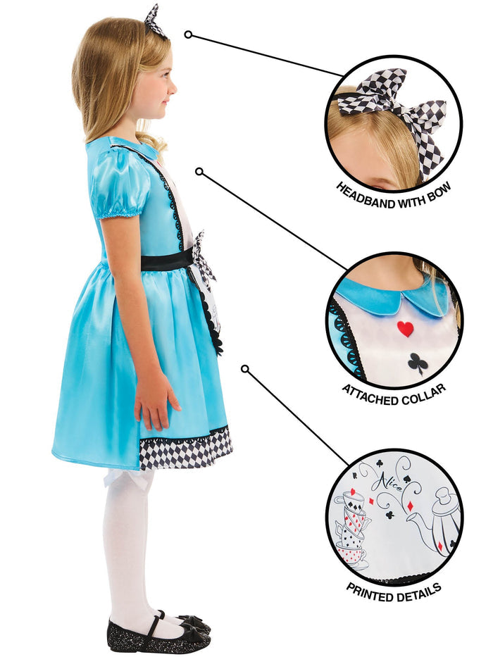 Alice in Wonderland Girls Costume