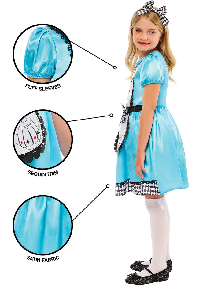 Alice in Wonderland Girls Costume