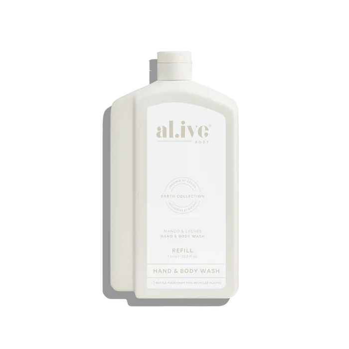 al.ive Hand & Body Wash 1L Refill - Mango & Lychee