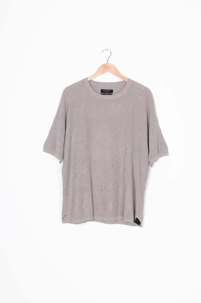 AllSaints Womens Grey Top Size S