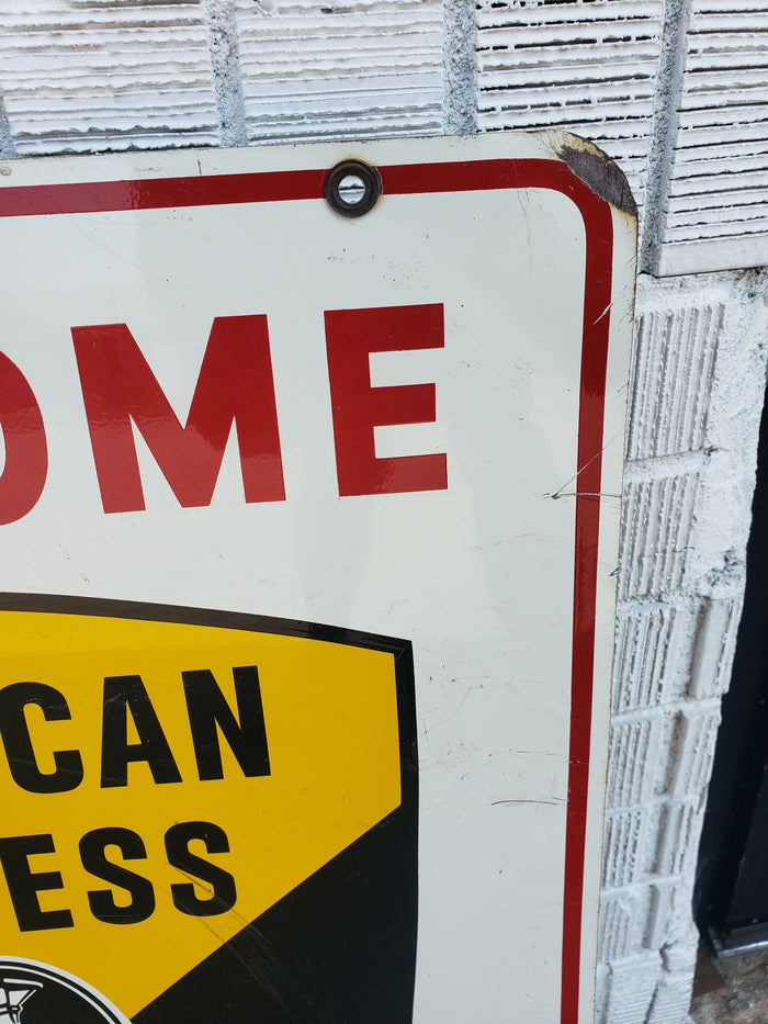American Express double sided sign