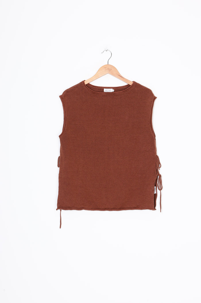 Arcaa Womens Brown Top Size XS