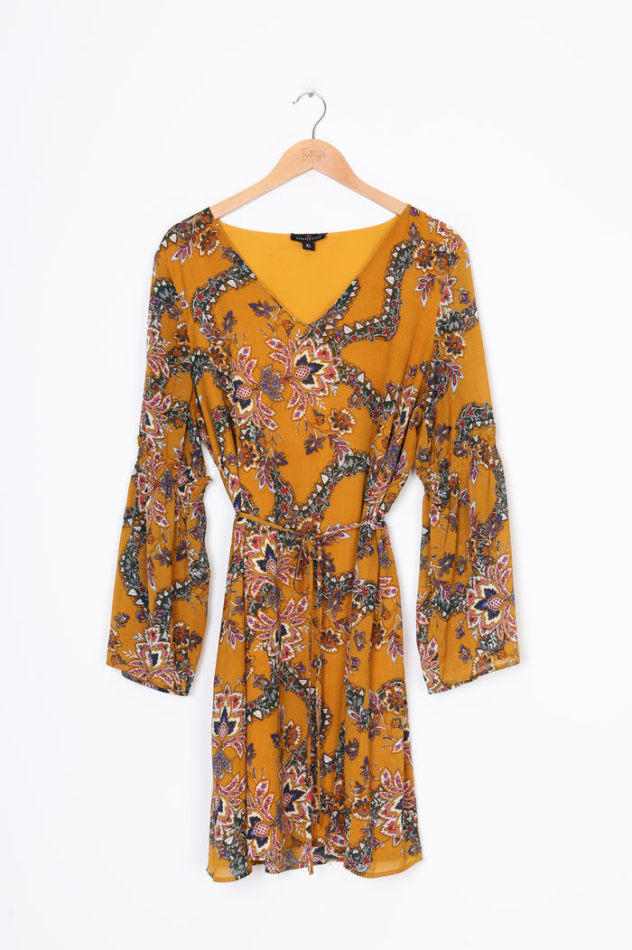 Augustine Womens Orange Dress Size XL