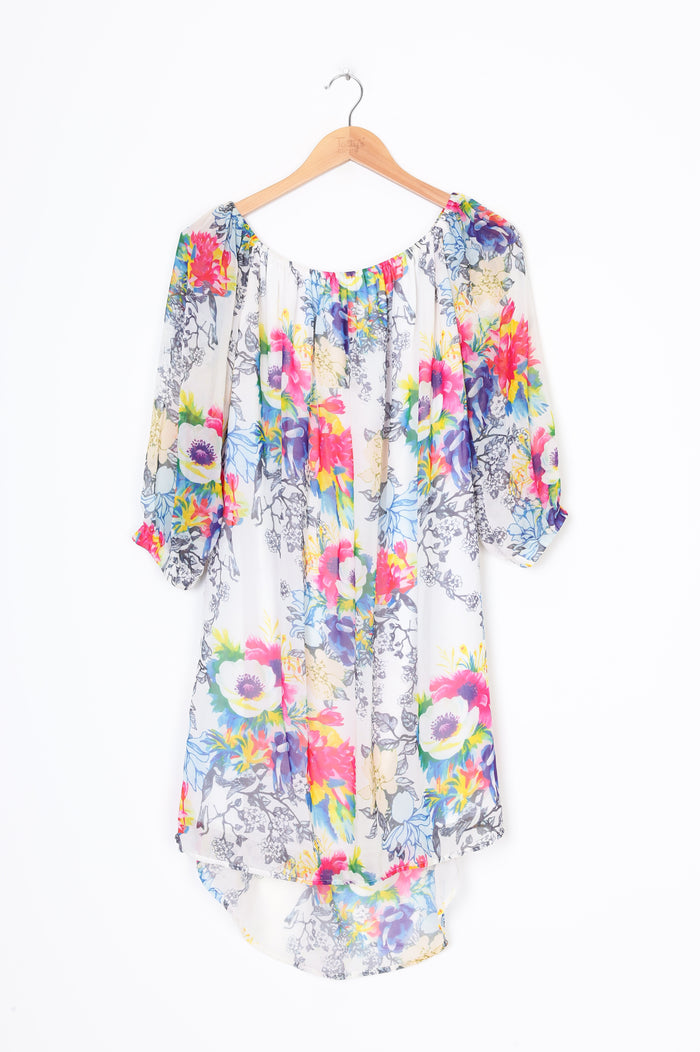 Augustine Womens White Dress Size M