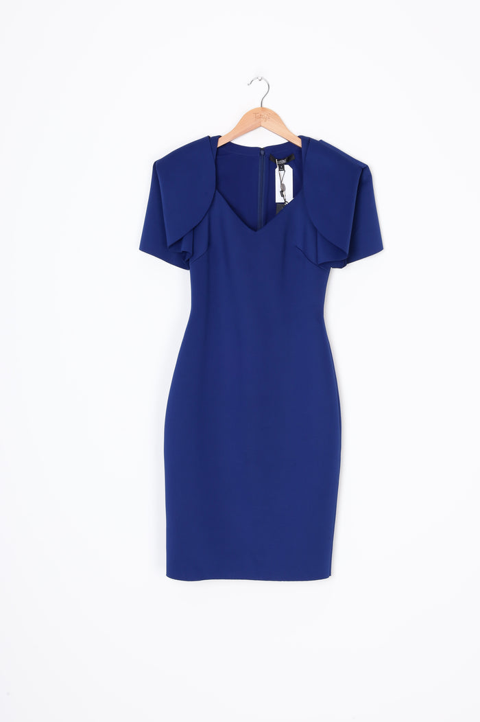 Badgley Mischka Womens Blue Dress Size 4
