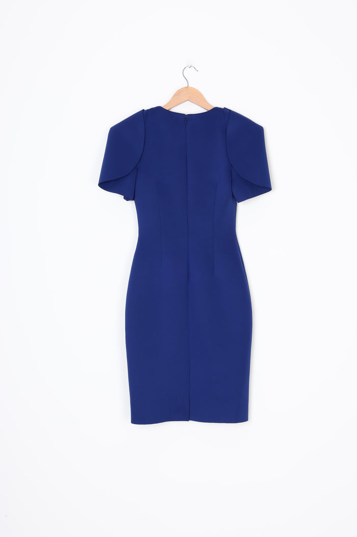 Badgley Mischka Womens Blue Dress Size 4