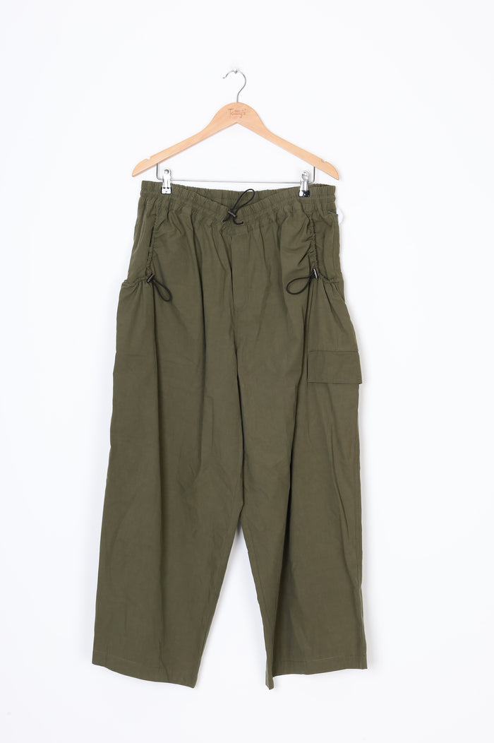 Bassike Womens Green Pants Size 4