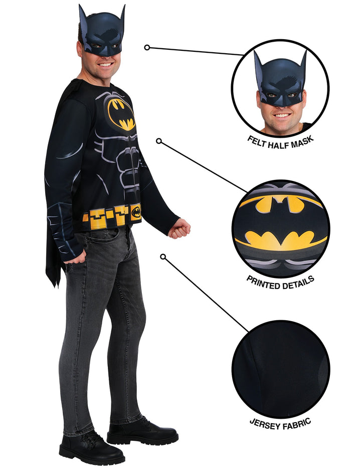 Batman Top And Half Mask Costume