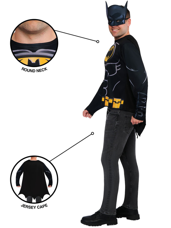 Batman Top And Half Mask Costume