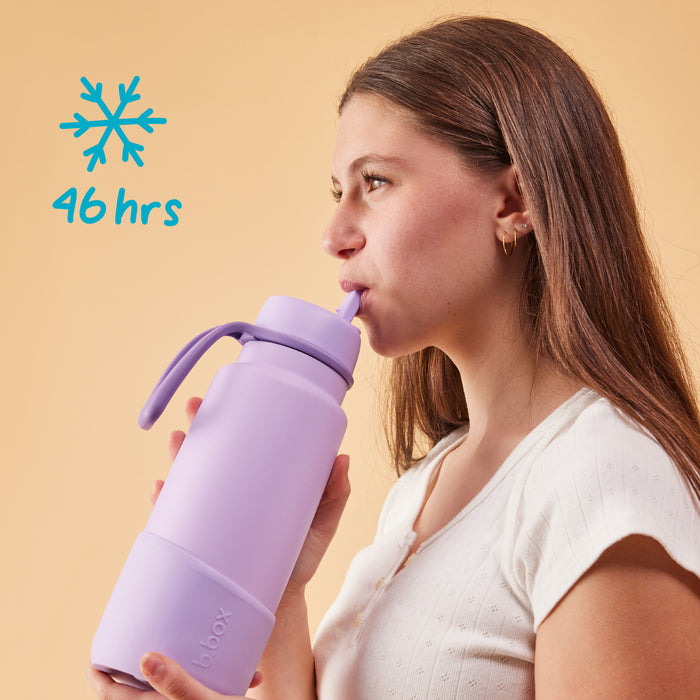 b.box - 1L Insulated Flip Top Drink Bottle - Pink Paradise