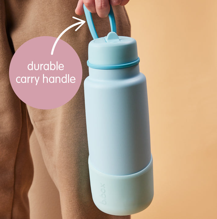 b.box - 1L Insulated Flip Top Drink Bottle - White