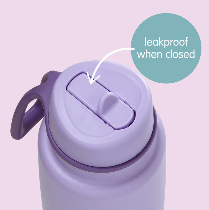 b.box - 1L Insulated Flip Top Drink Bottle - White