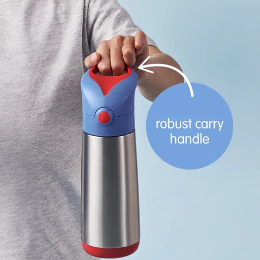 bbox Insulated Drink Bottle Sipper Lid 500ml - Blush Crush