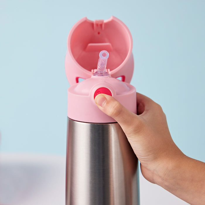 bbox Insulated Drink Bottle Sipper Lid 500ml - Flamingo Fizz