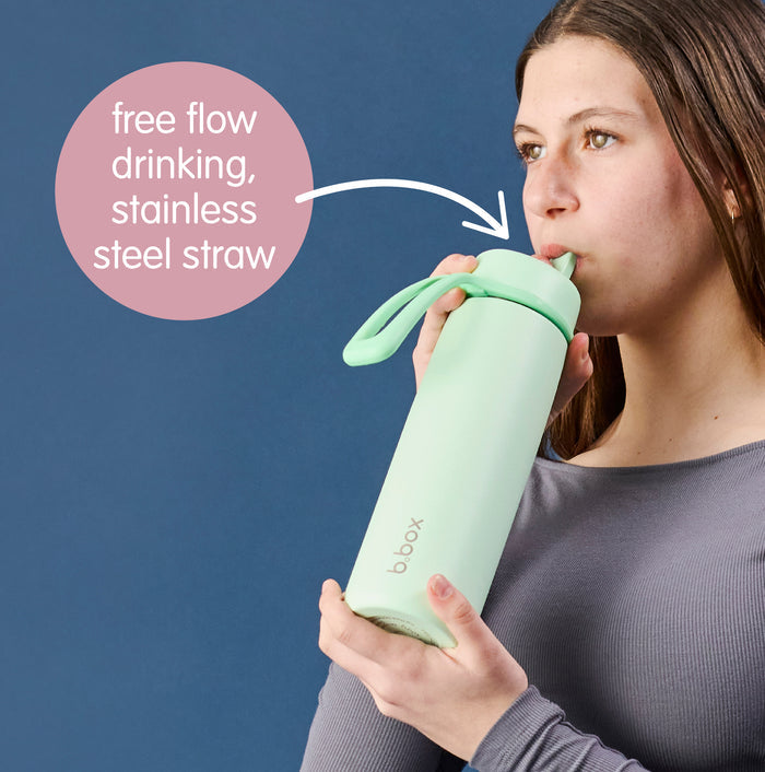 b.box Insulated Flip Top Drink Bottle 690ml - Midnight