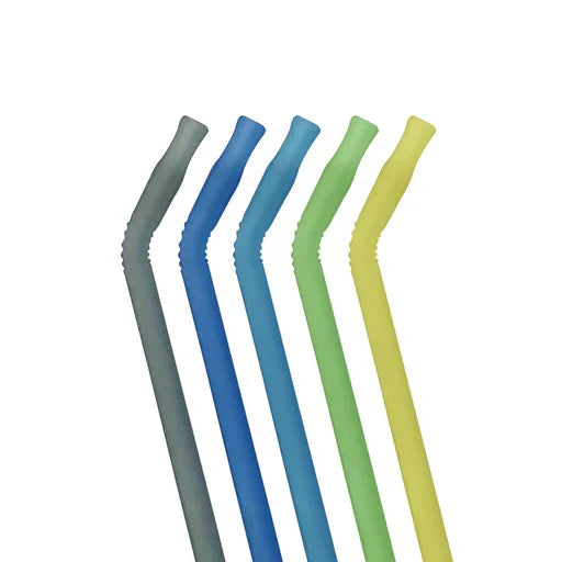 b.box Reusable Silicone Straw Set - Pool Party