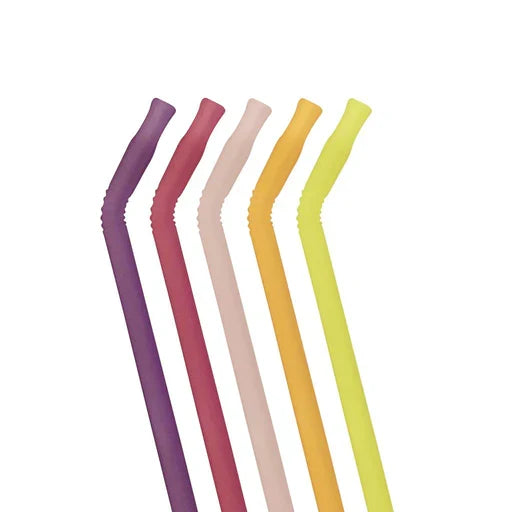 b.box Reusable Silicone Straw Set - Very Berry