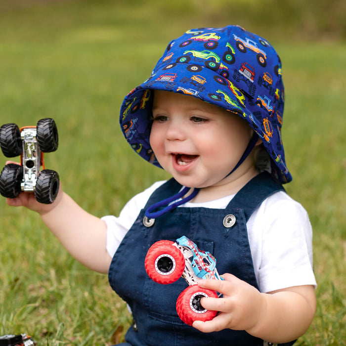 Bedhead Baby & Toddler Bucket Sun Hat - Monster Truck