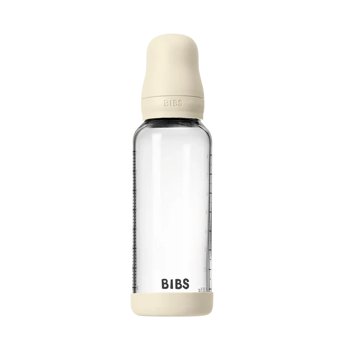 BIBS Baby Glass Bottle Complete Set 240ml | Ivory